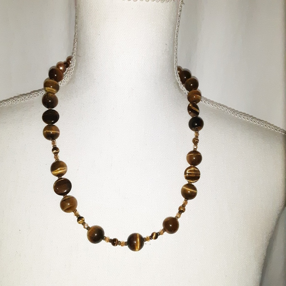 Tiger Eye Necklace Handmade